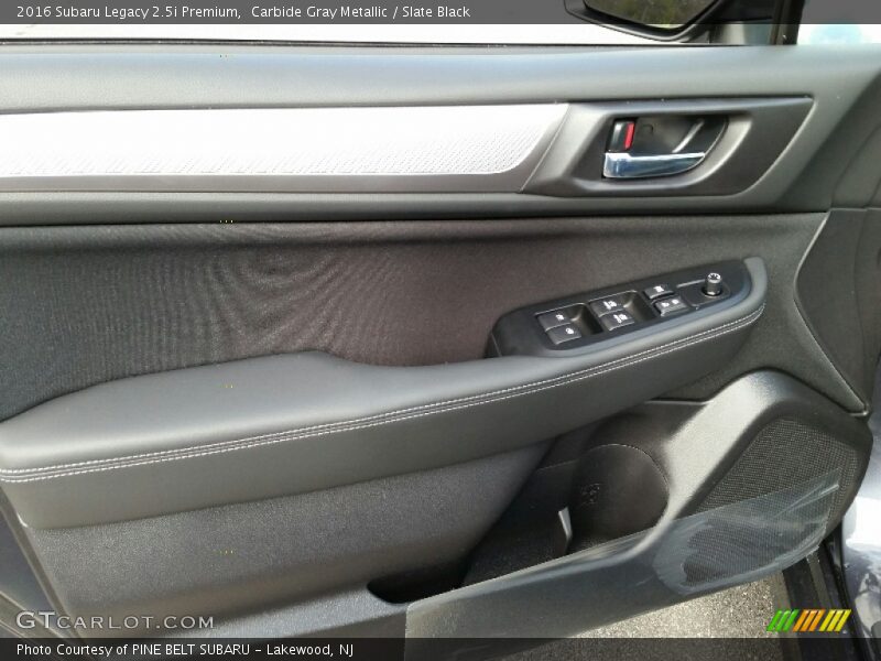 Carbide Gray Metallic / Slate Black 2016 Subaru Legacy 2.5i Premium