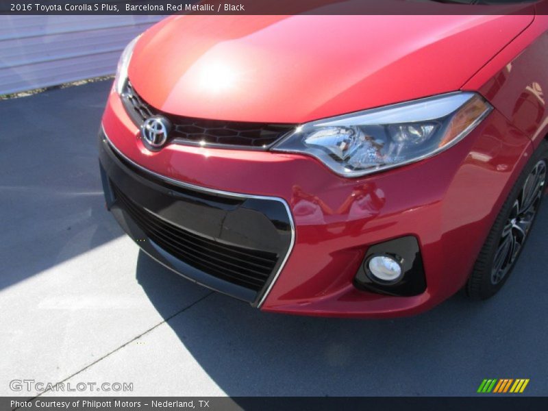 Barcelona Red Metallic / Black 2016 Toyota Corolla S Plus