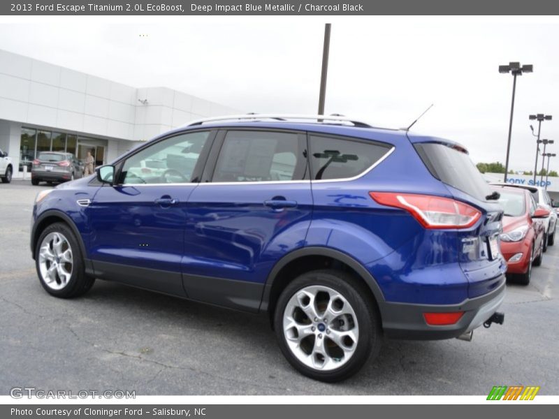 Deep Impact Blue Metallic / Charcoal Black 2013 Ford Escape Titanium 2.0L EcoBoost