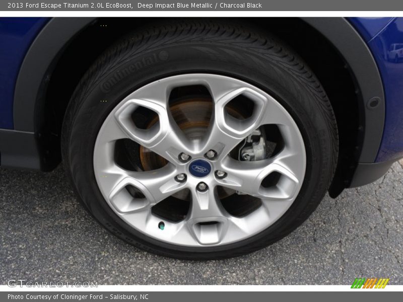 Deep Impact Blue Metallic / Charcoal Black 2013 Ford Escape Titanium 2.0L EcoBoost