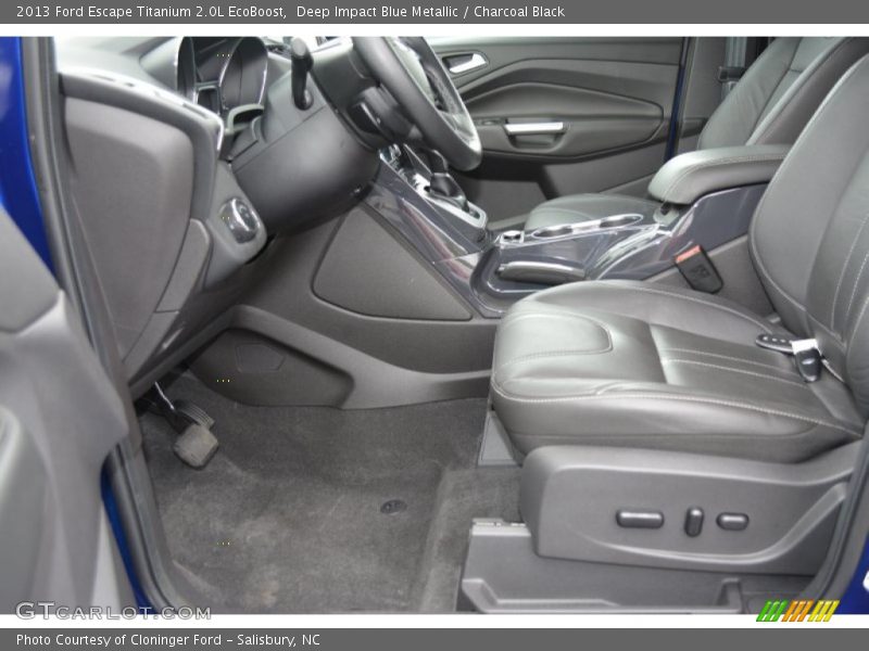 Deep Impact Blue Metallic / Charcoal Black 2013 Ford Escape Titanium 2.0L EcoBoost