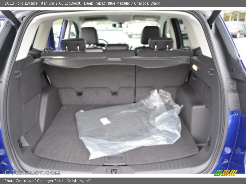 Deep Impact Blue Metallic / Charcoal Black 2013 Ford Escape Titanium 2.0L EcoBoost
