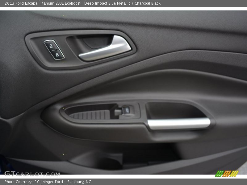 Deep Impact Blue Metallic / Charcoal Black 2013 Ford Escape Titanium 2.0L EcoBoost