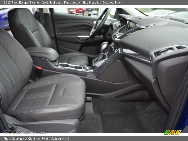 Deep Impact Blue Metallic / Charcoal Black 2013 Ford Escape Titanium 2.0L EcoBoost