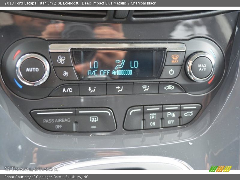 Deep Impact Blue Metallic / Charcoal Black 2013 Ford Escape Titanium 2.0L EcoBoost