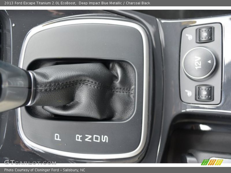 Deep Impact Blue Metallic / Charcoal Black 2013 Ford Escape Titanium 2.0L EcoBoost