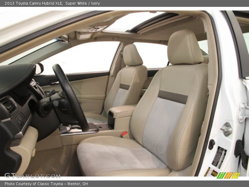 Front Seat of 2013 Camry Hybrid XLE