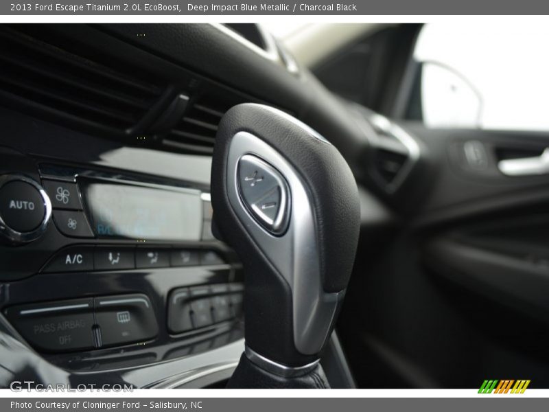 Deep Impact Blue Metallic / Charcoal Black 2013 Ford Escape Titanium 2.0L EcoBoost