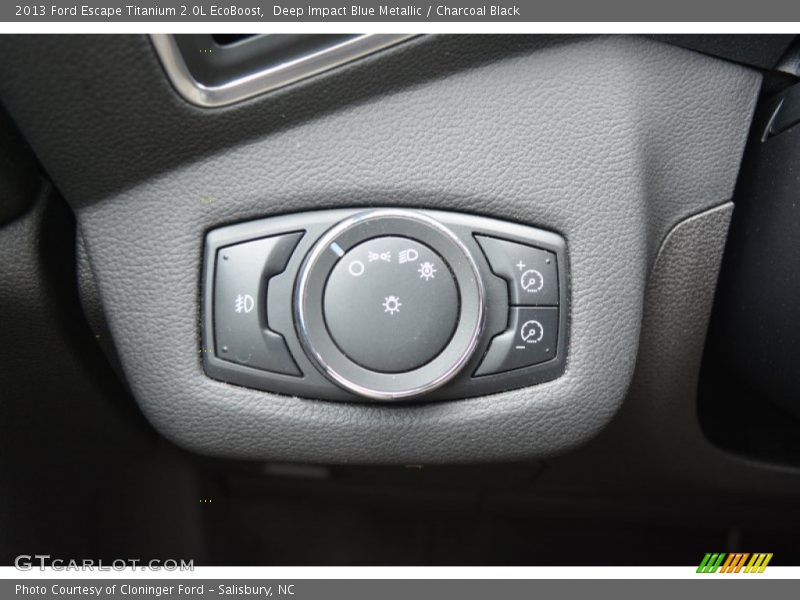 Deep Impact Blue Metallic / Charcoal Black 2013 Ford Escape Titanium 2.0L EcoBoost