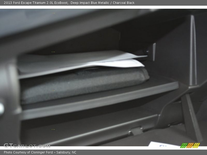 Deep Impact Blue Metallic / Charcoal Black 2013 Ford Escape Titanium 2.0L EcoBoost