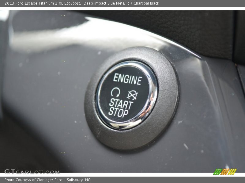 Deep Impact Blue Metallic / Charcoal Black 2013 Ford Escape Titanium 2.0L EcoBoost