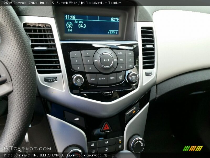 Summit White / Jet Black/Medium Titanium 2016 Chevrolet Cruze Limited LS