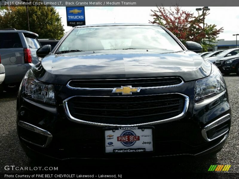 Black Granite Metallic / Medium Titanium 2016 Chevrolet Cruze Limited LT