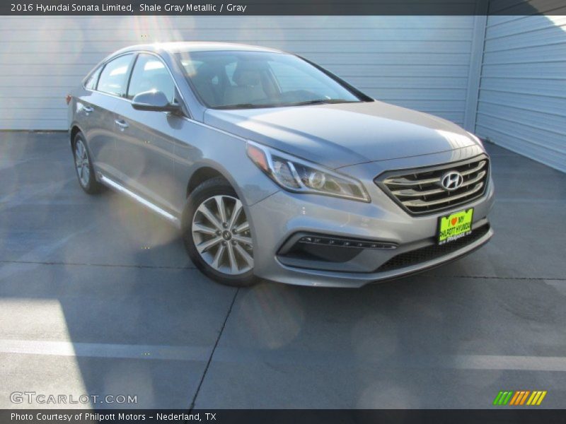 Shale Gray Metallic / Gray 2016 Hyundai Sonata Limited