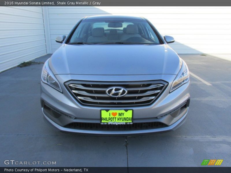 Shale Gray Metallic / Gray 2016 Hyundai Sonata Limited