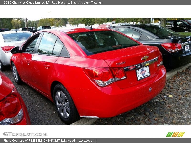 Red Hot / Jet Black/Medium Titanium 2016 Chevrolet Cruze Limited LS