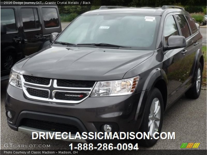 Granite Crystal Metallic / Black 2016 Dodge Journey SXT