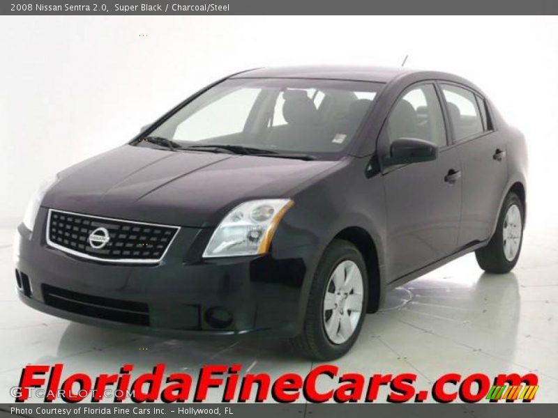 Super Black / Charcoal/Steel 2008 Nissan Sentra 2.0