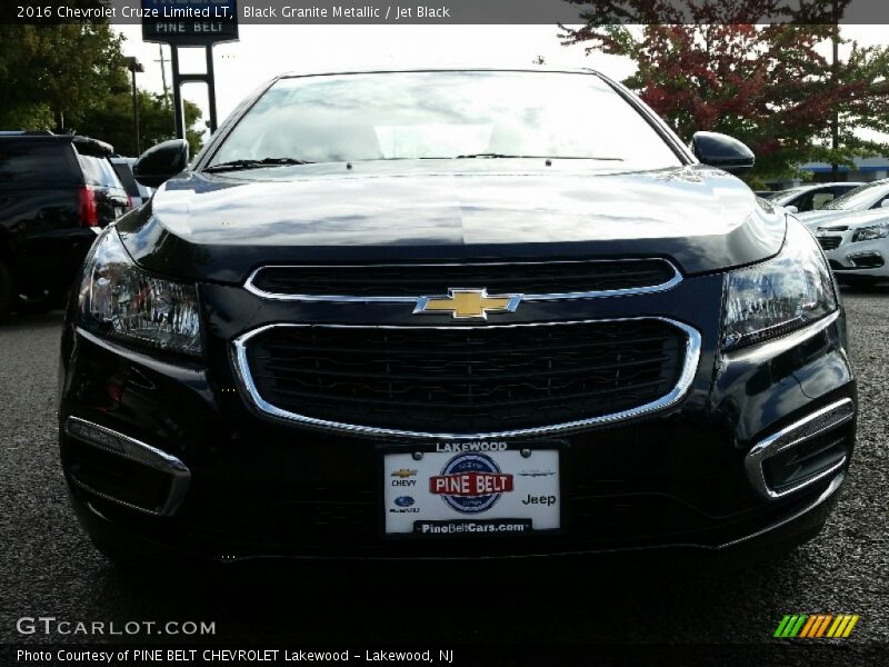 Black Granite Metallic / Jet Black 2016 Chevrolet Cruze Limited LT