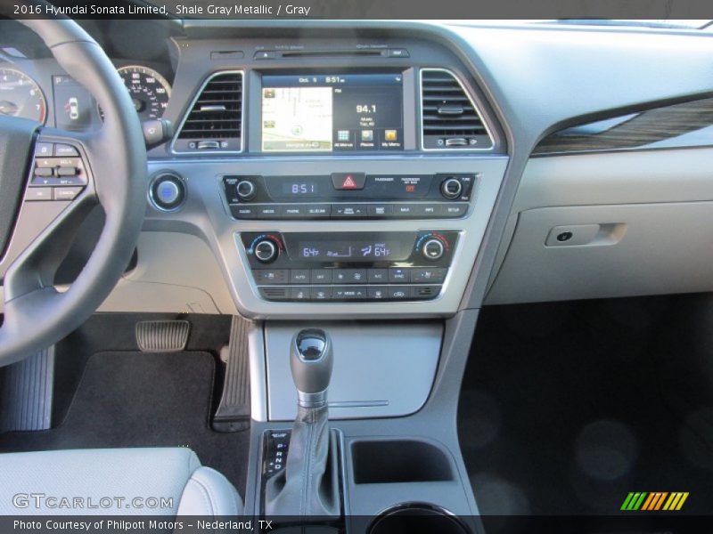 Shale Gray Metallic / Gray 2016 Hyundai Sonata Limited