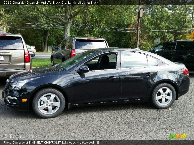 Black Granite Metallic / Jet Black 2016 Chevrolet Cruze Limited LT