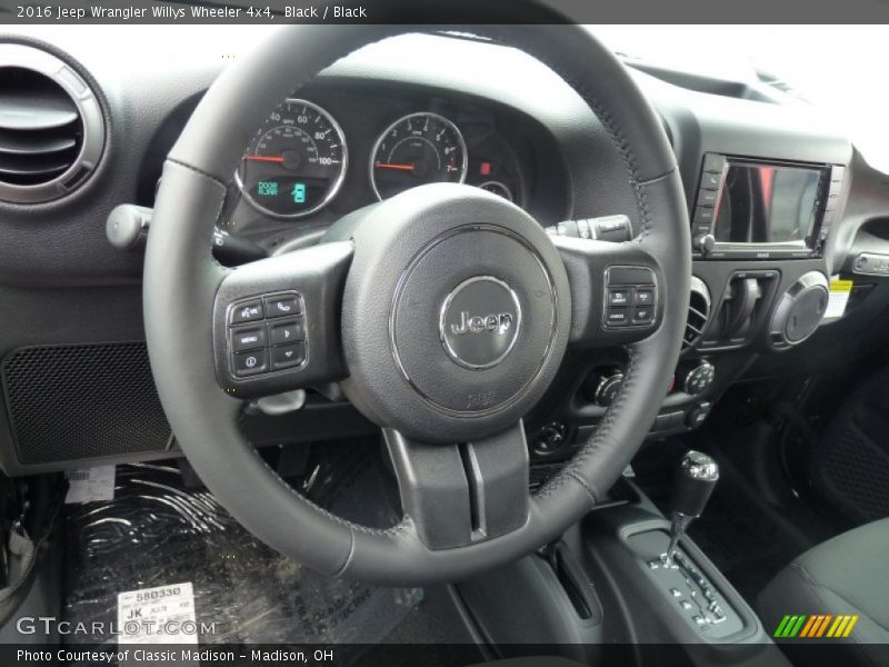 Black / Black 2016 Jeep Wrangler Willys Wheeler 4x4