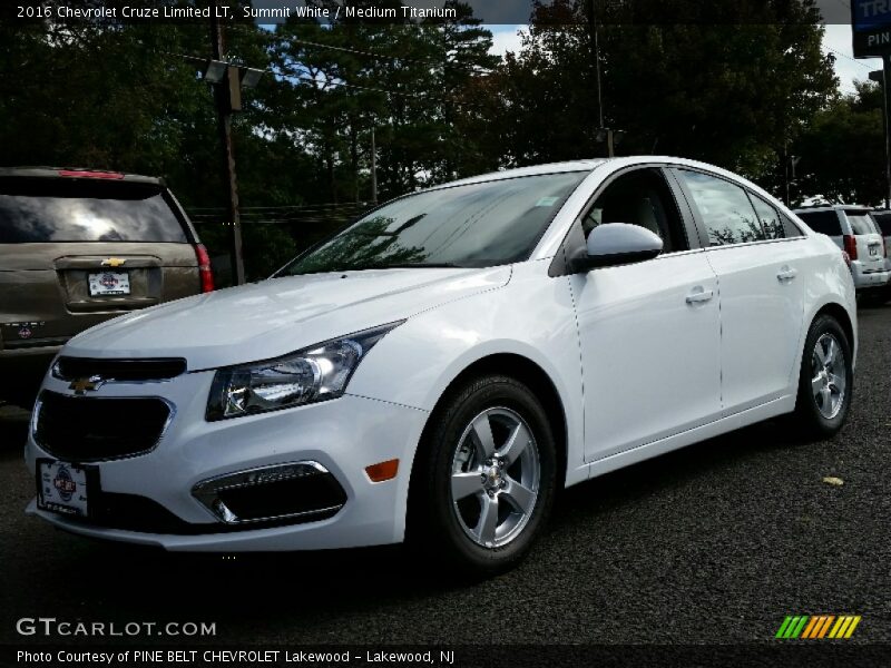 Summit White / Medium Titanium 2016 Chevrolet Cruze Limited LT