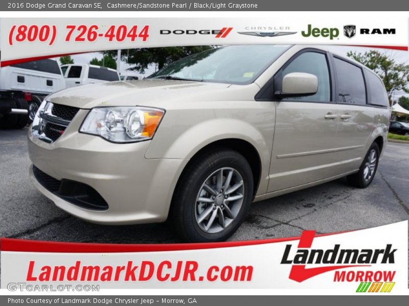 Cashmere/Sandstone Pearl / Black/Light Graystone 2016 Dodge Grand Caravan SE