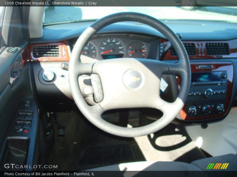 Silverstone Metallic / Gray 2008 Chevrolet Impala LS
