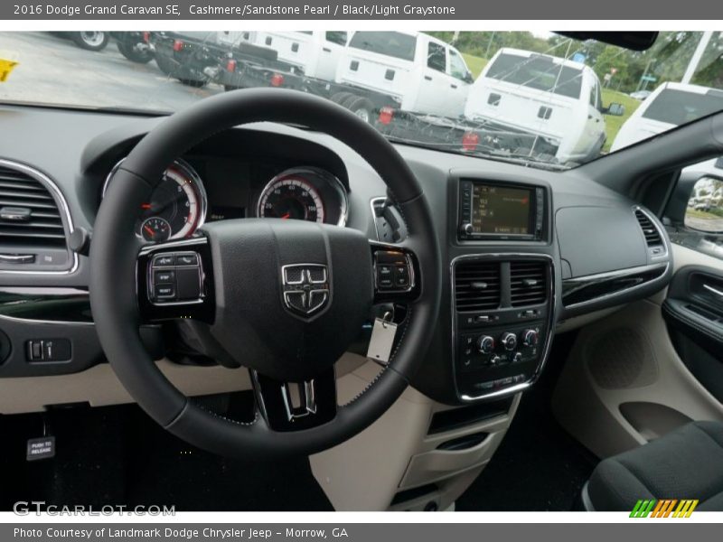 Cashmere/Sandstone Pearl / Black/Light Graystone 2016 Dodge Grand Caravan SE