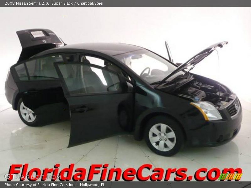 Super Black / Charcoal/Steel 2008 Nissan Sentra 2.0