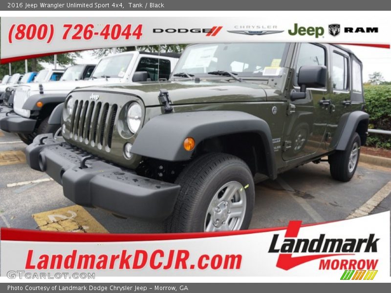 Tank / Black 2016 Jeep Wrangler Unlimited Sport 4x4