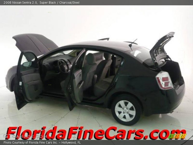 Super Black / Charcoal/Steel 2008 Nissan Sentra 2.0
