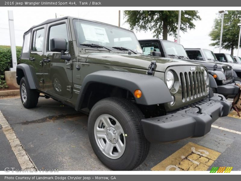 Front 3/4 View of 2016 Wrangler Unlimited Sport 4x4