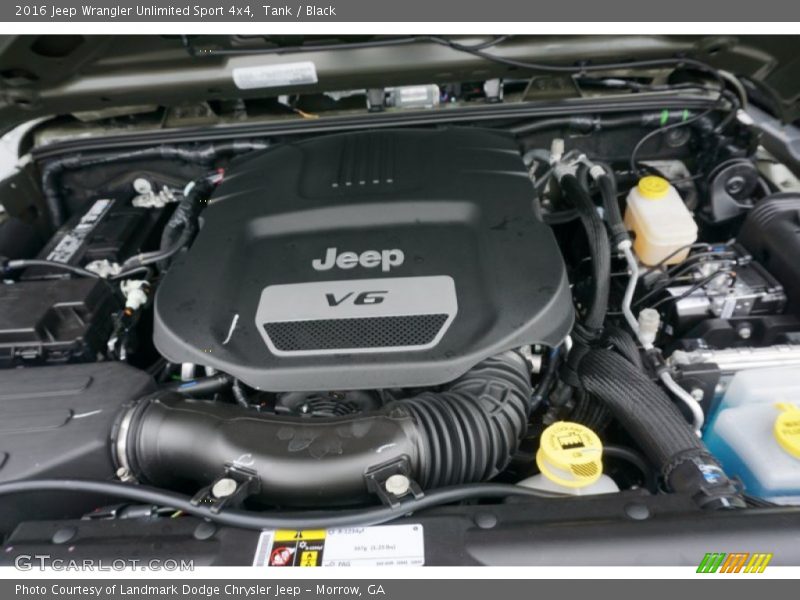 Tank / Black 2016 Jeep Wrangler Unlimited Sport 4x4