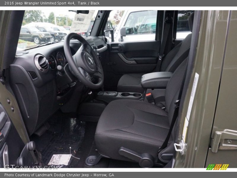 Tank / Black 2016 Jeep Wrangler Unlimited Sport 4x4