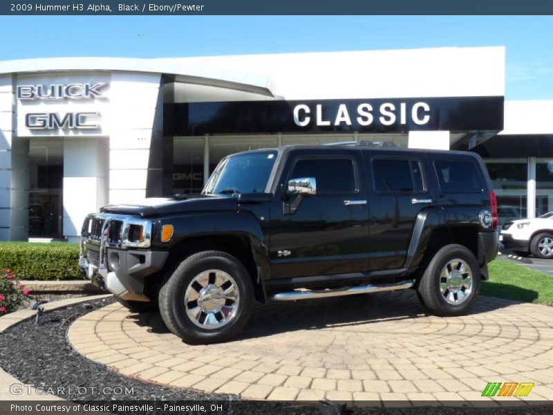 Black / Ebony/Pewter 2009 Hummer H3 Alpha