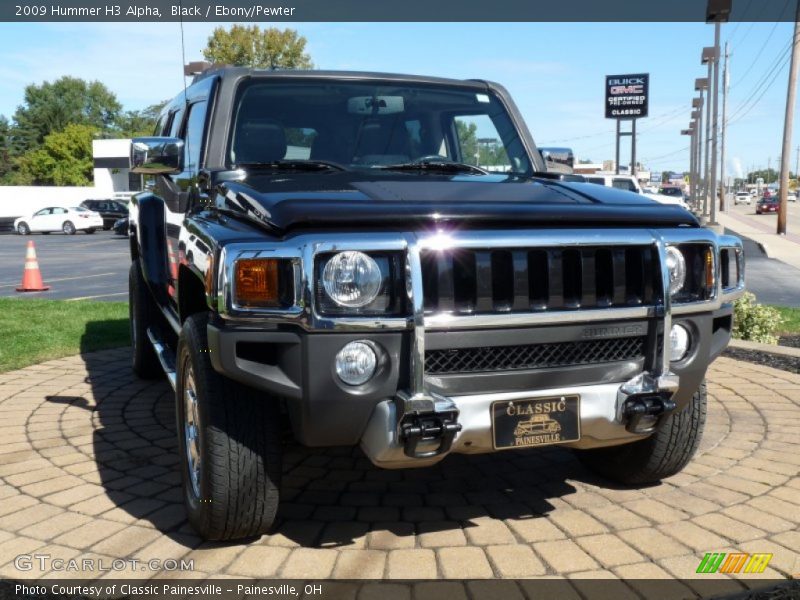 Black / Ebony/Pewter 2009 Hummer H3 Alpha