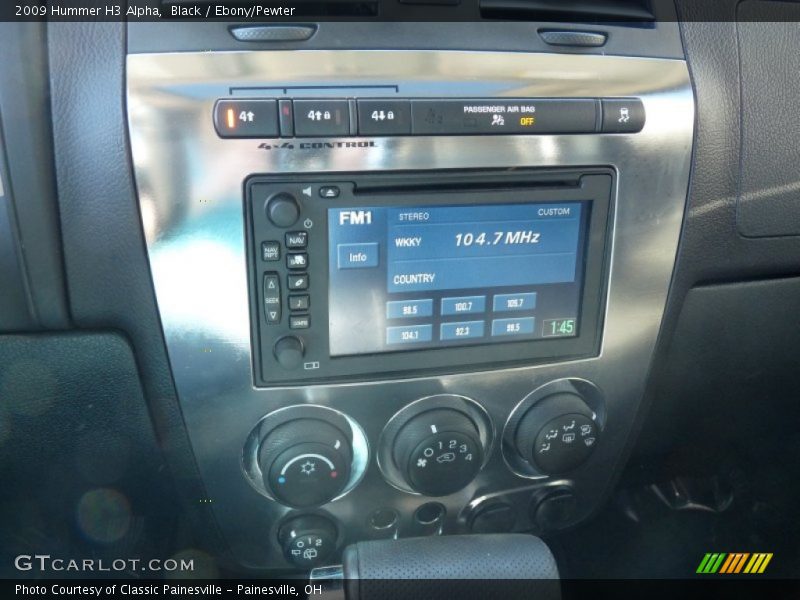 Black / Ebony/Pewter 2009 Hummer H3 Alpha