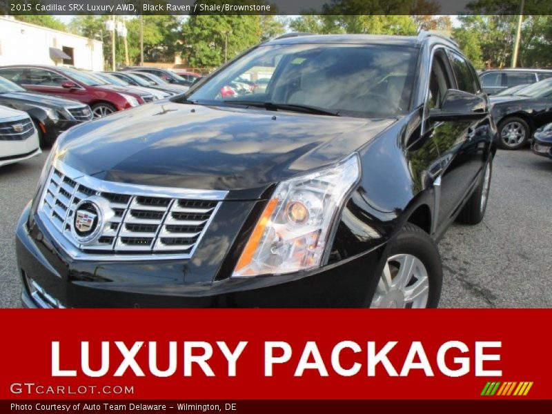 Black Raven / Shale/Brownstone 2015 Cadillac SRX Luxury AWD