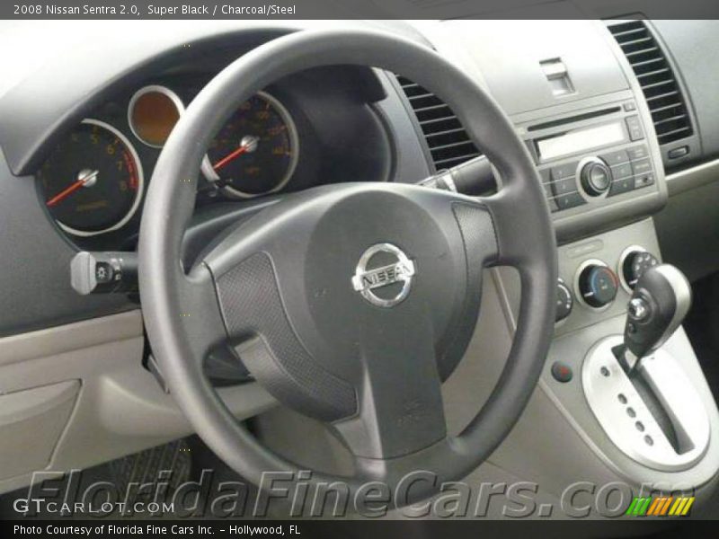 Super Black / Charcoal/Steel 2008 Nissan Sentra 2.0