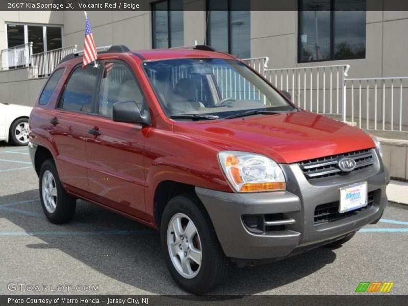 Volcanic Red / Beige 2007 Kia Sportage LX