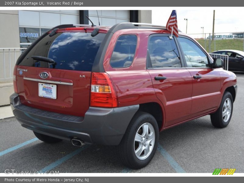 Volcanic Red / Beige 2007 Kia Sportage LX