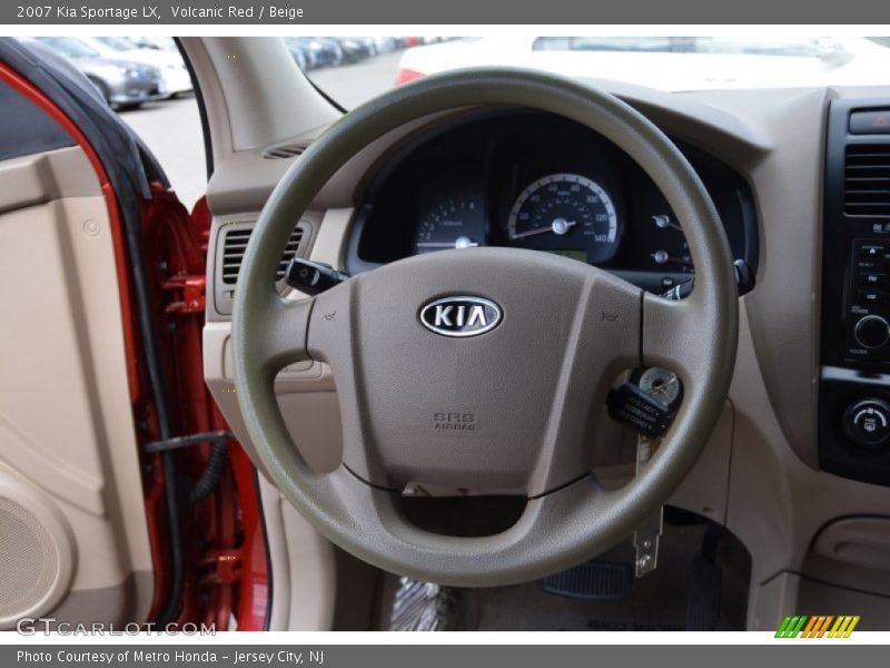 Volcanic Red / Beige 2007 Kia Sportage LX