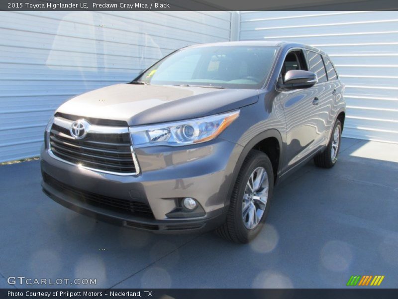 Predawn Gray Mica / Black 2015 Toyota Highlander LE