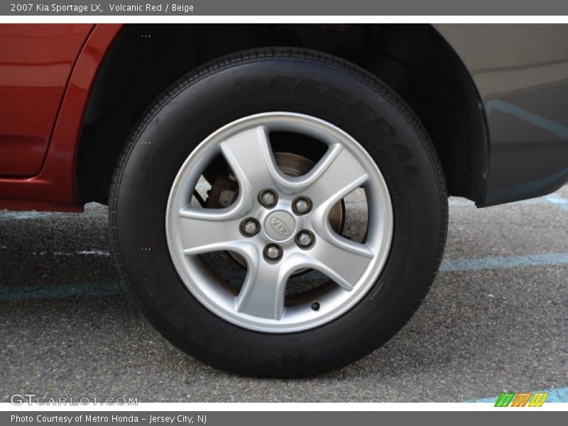 Volcanic Red / Beige 2007 Kia Sportage LX
