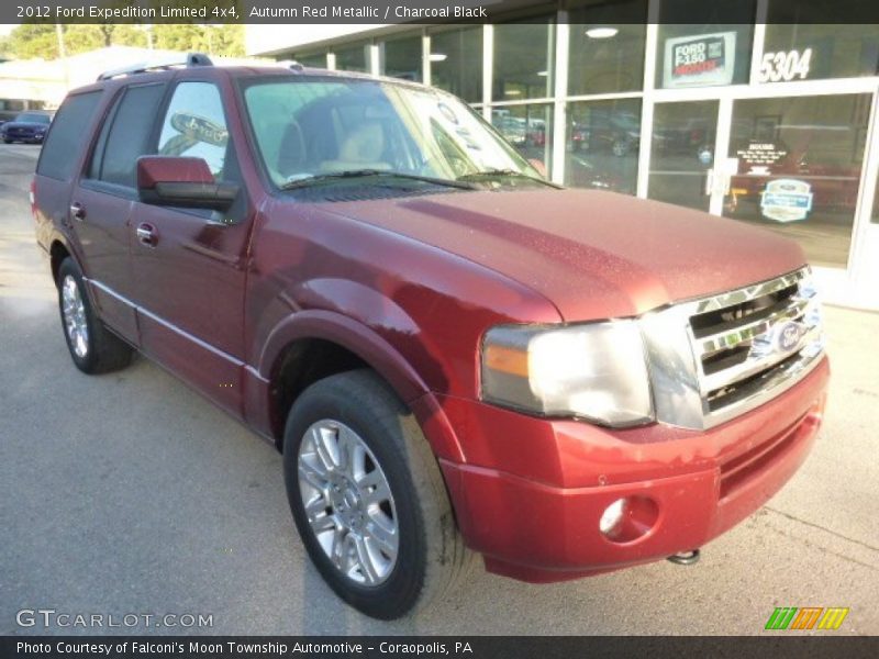 Autumn Red Metallic / Charcoal Black 2012 Ford Expedition Limited 4x4