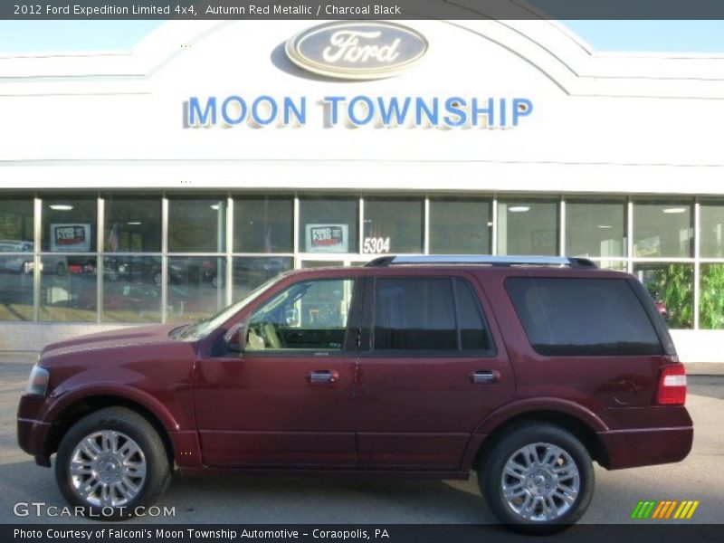 Autumn Red Metallic / Charcoal Black 2012 Ford Expedition Limited 4x4