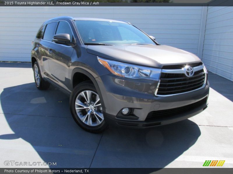 Predawn Gray Mica / Ash 2015 Toyota Highlander XLE