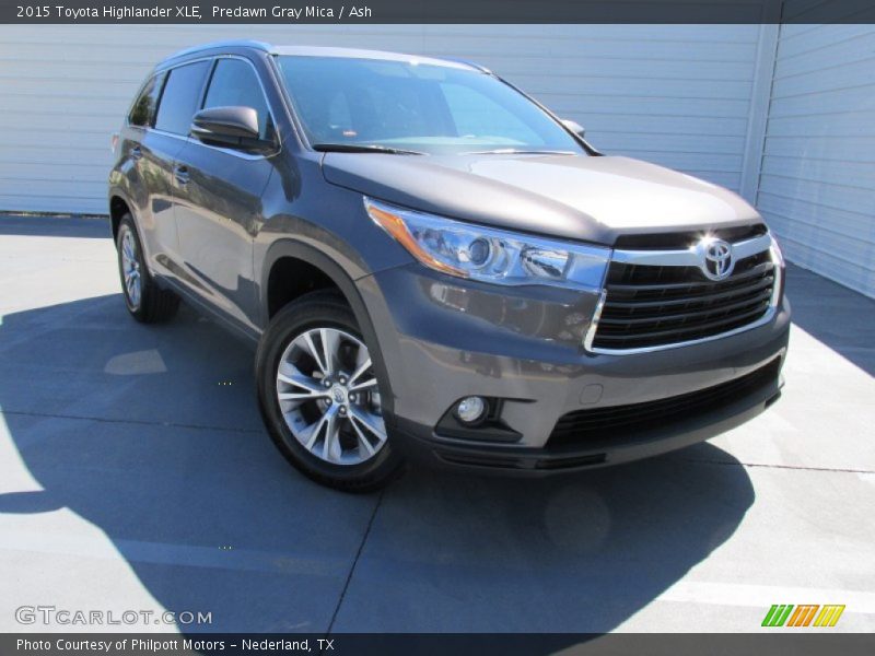 Predawn Gray Mica / Ash 2015 Toyota Highlander XLE